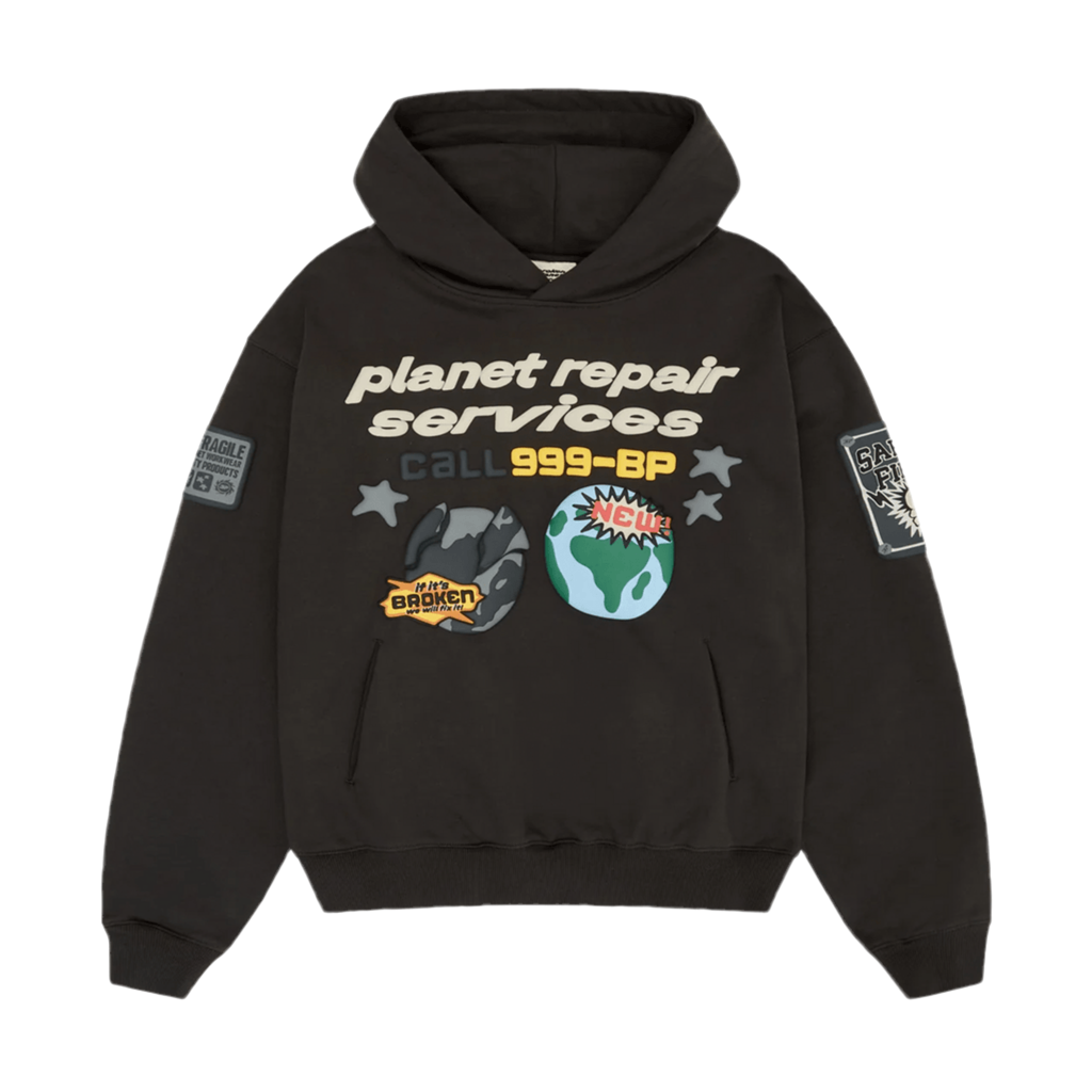 Broken Planet Market 'Planet Repair Services' Soot Black Hoodie