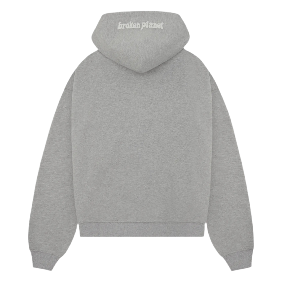 Broken Planet Market Heather Grey Zip-Up Hoodie