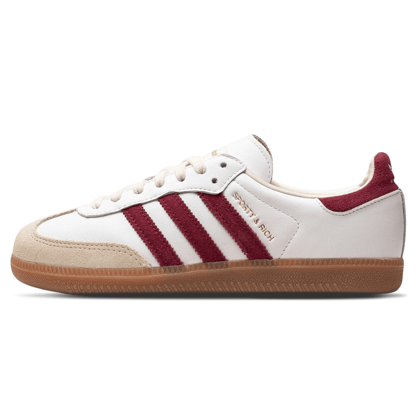 Adidas Samba OG x Sporty & Rich White Burgundy