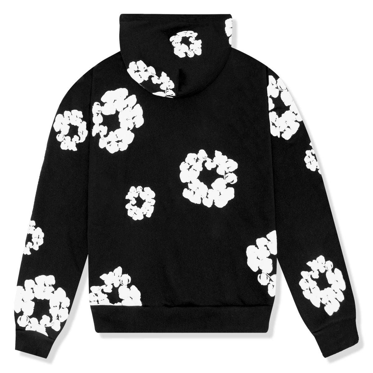 Denim Tears Cotton Wreath Hoodie Black Monochrome
