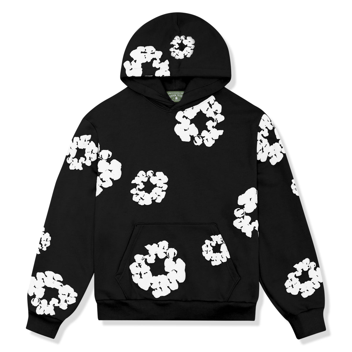 Denim Tears Cotton Wreath Hoodie Black/White