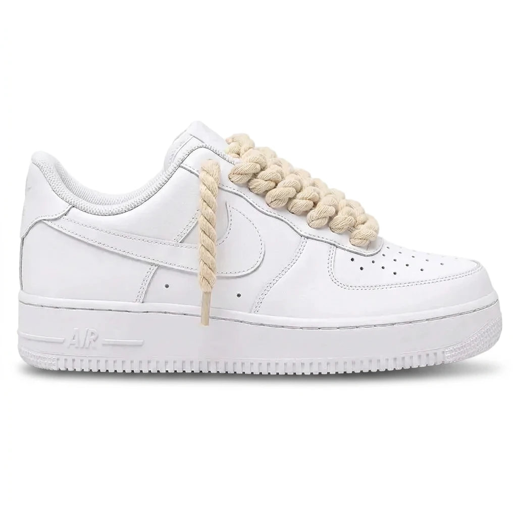 Air Force 1 White Rope Lace